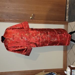 NWT, Vintage house coat 👘, red with stitching